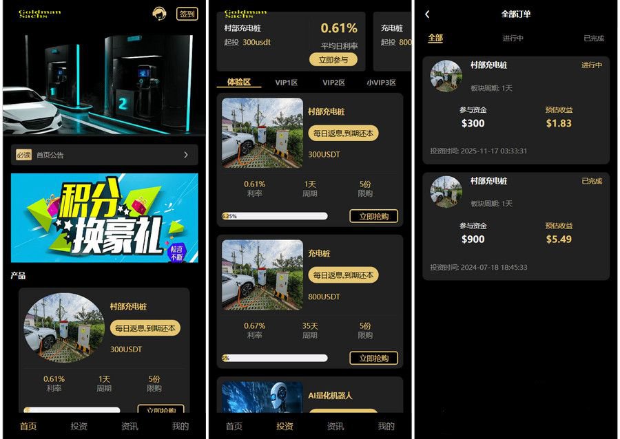Fidelity充电桩投资理财系统源码(图1)